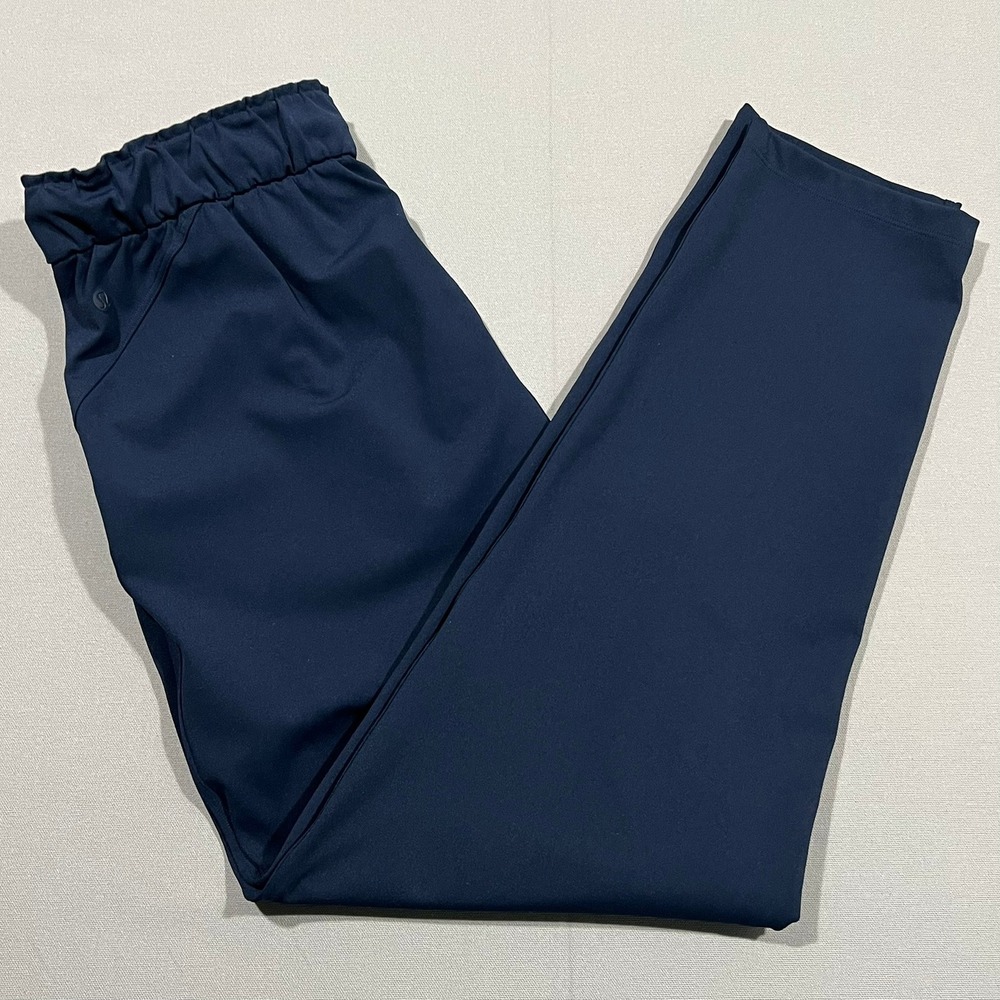 Lululemon Keep Moving Pant High Rise 7/8 Length Navy Blue Women's Size 8 READ